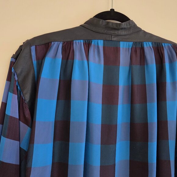 Vintage Blouse Leather colar and Wrist TOTALY 80'' . - Picture 13 of 13